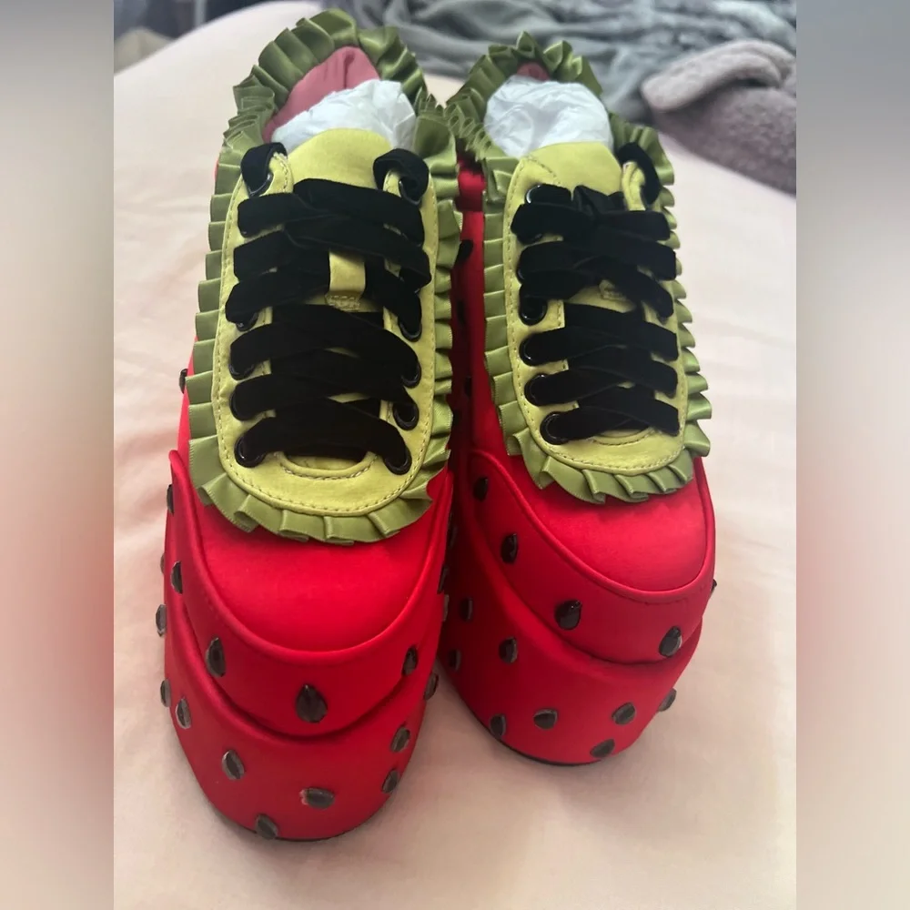 Dolls Kill x Strawberry Shortcake Platform Shoes